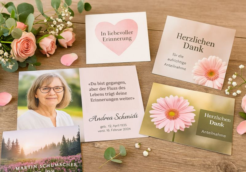 Trauerdruck bei Piet&auml;t Wegmann Aschaffenburg