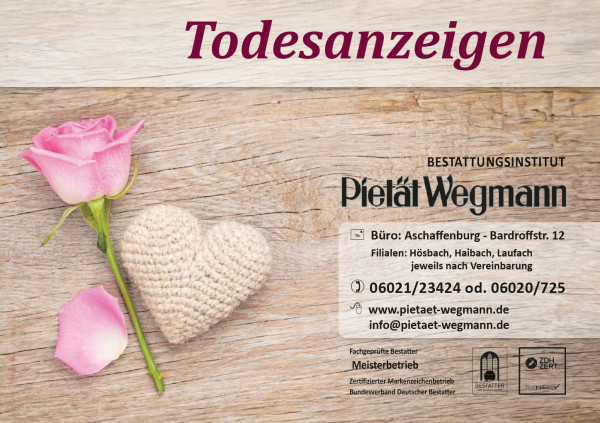 PDF Blätterkatalog Todesanzeigen Pietät Wegmann